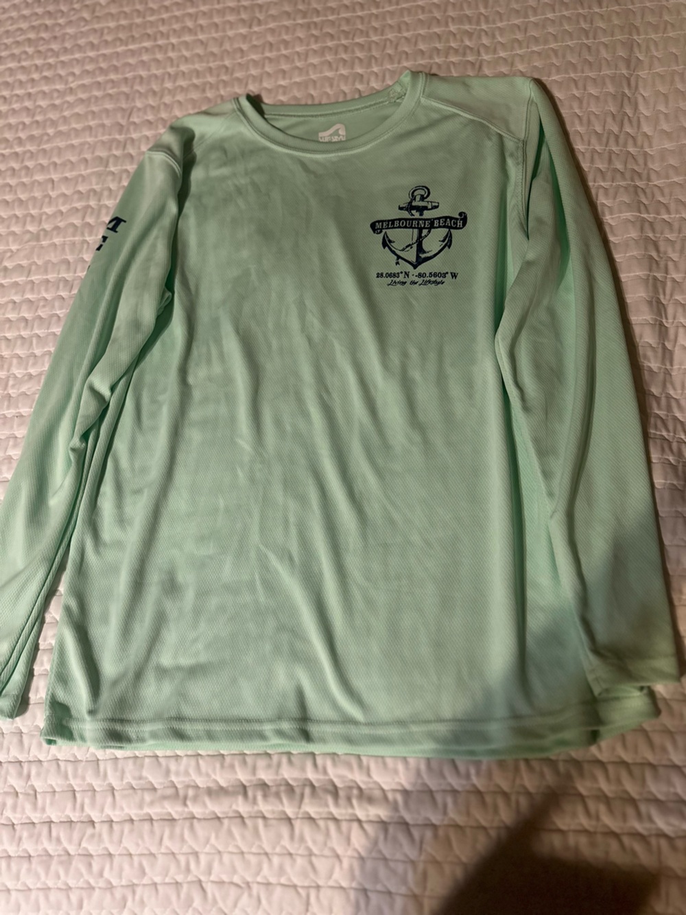 Men's Long-Sleeve Performance Shirt - Mint Green